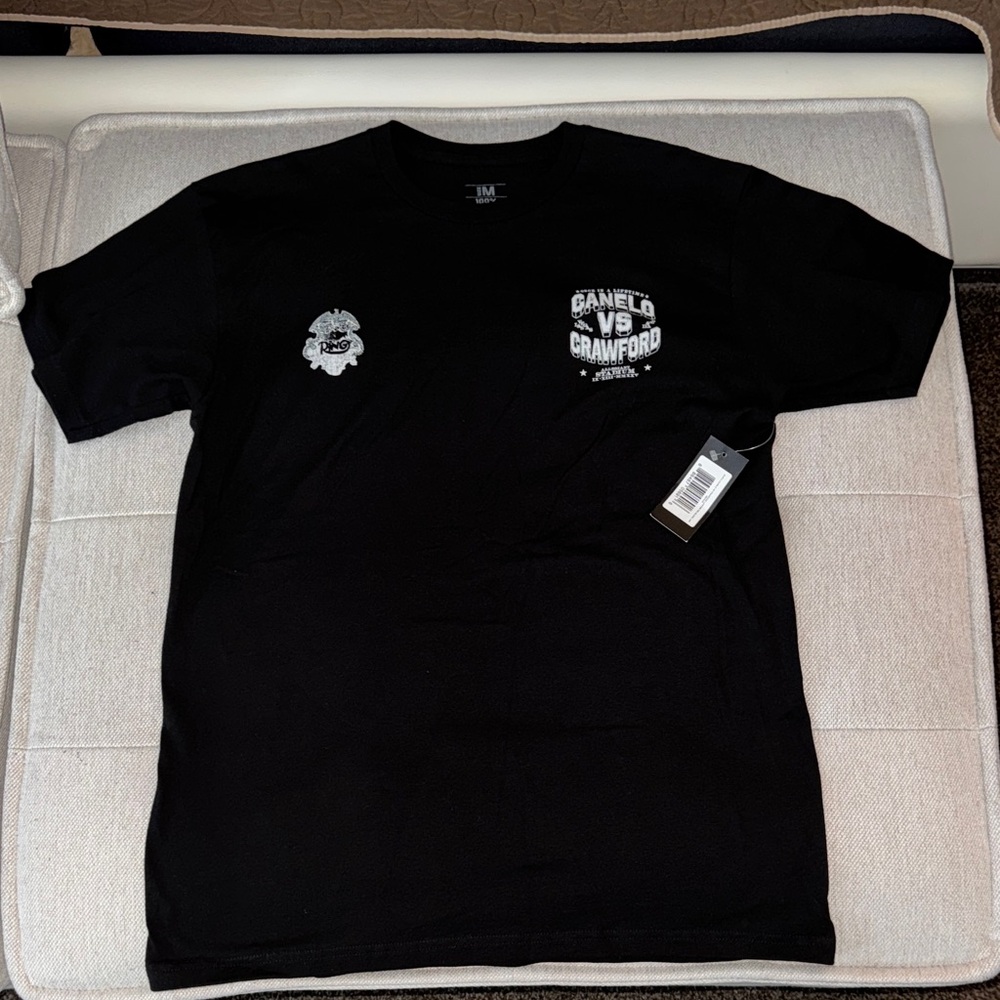 The Ring Canelo vs Crawford Black Graphic Men's T-Shirt
